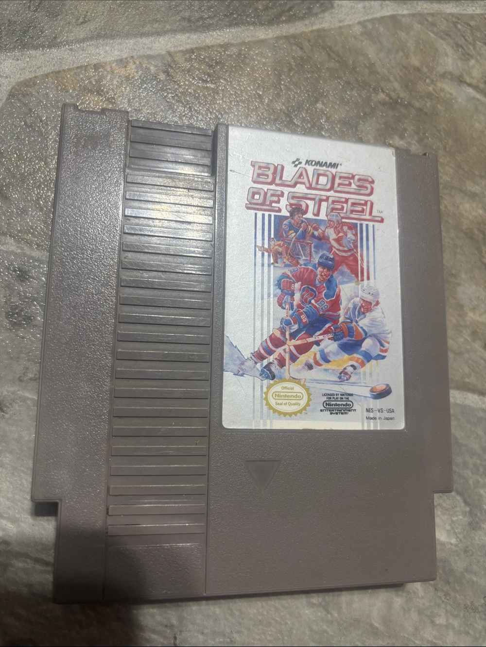 Nintendo Blades of Steel NES Hockey Cartridge Game - Gray